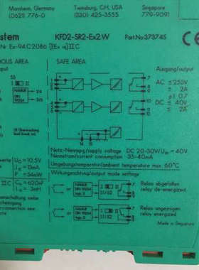 P+F KFD2-SR2-Ex2.W 37374S PEPPERL+FUCHS KFD2 -SR2-Ex2.W议价