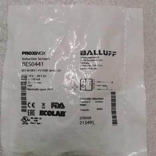 全新原装巴鲁夫BALLUFF  BES0441 BES  M18EE1-PSY50B-S04G-L询价