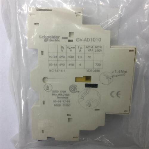 原装正品GVAD1010施耐德电动机保护用断路器辅助触点询价