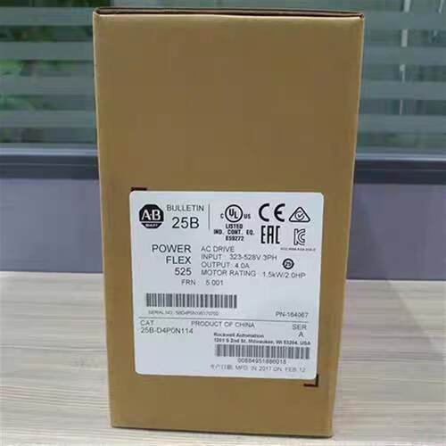 25B-D4P0N114 PowerFlex525交流变频器480V 3相1.5kW 25BD4P0询价