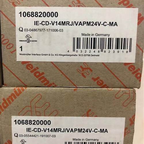 魏德米勒IE-CD-V14MRJ/VAPM24V-C-MA 1068820000 连接器询价