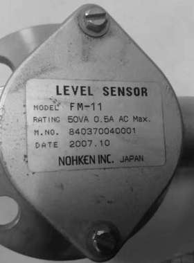 NOHKEN INC LEVEL SENSOR MODEL：FM-11 全新H正品议价