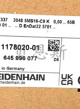 EQN1337 2048 5MS16-C9 ID683645-01/1178020-01海德汉编码器询价