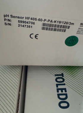瑞士梅特勒 HF405-60-P-PA-K19/120/3M pH电极 耐氢氟酸 59904706