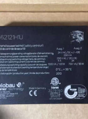 elobau安全继电器462121H1U 3079760 24vac 250ma 1000va/120w议