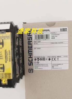 原装正品施迈塞SCHMERSAL安全继电器SRB-E-322ST原装现货议价询价