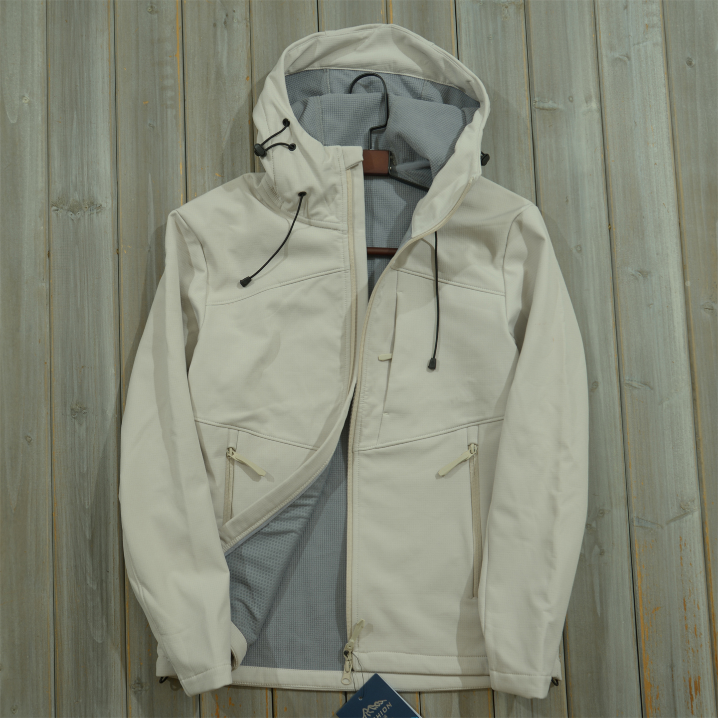 男女连帽防风防水户外软壳衣夹克