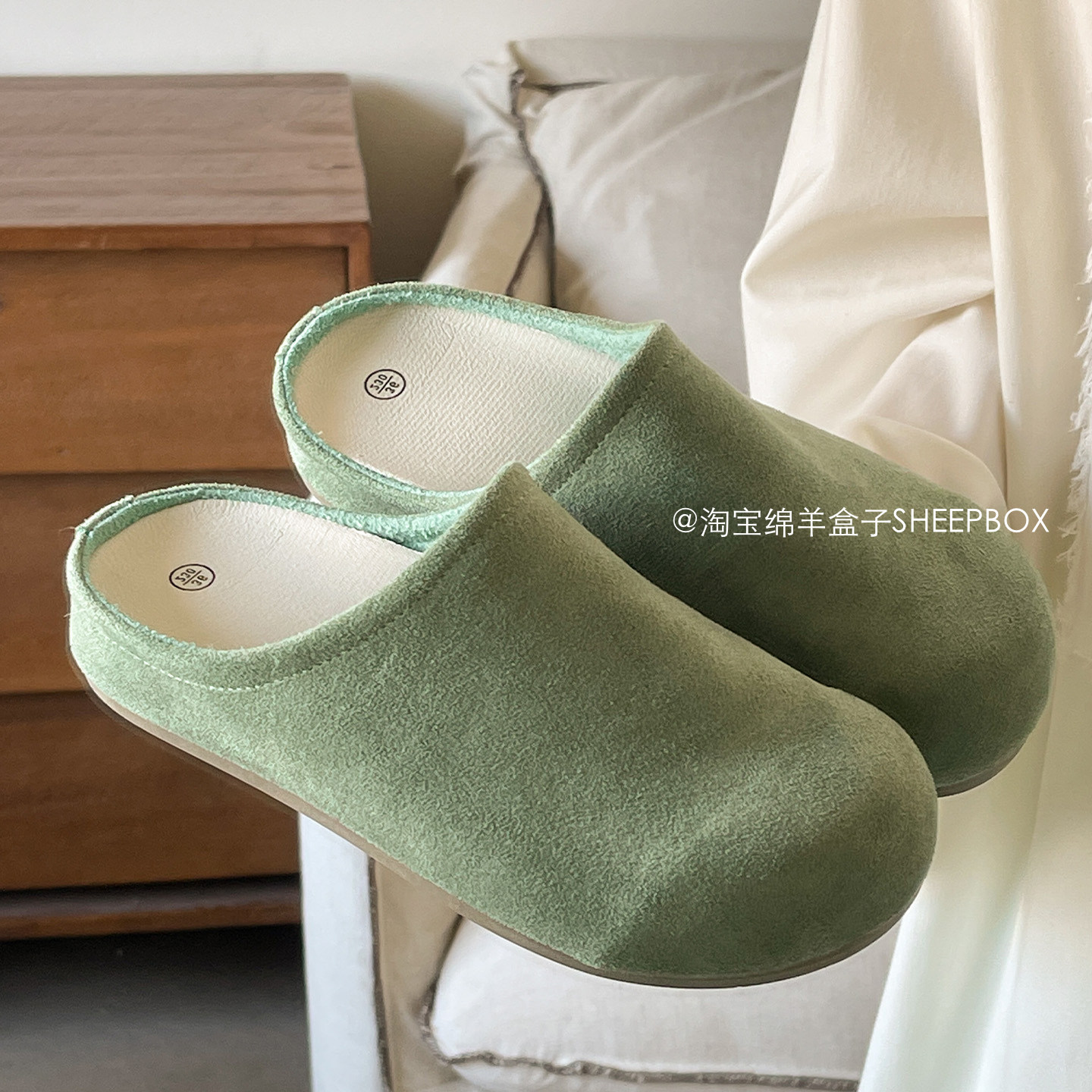 绵羊盒子百搭包头拖复古勃肯鞋子2026正流行一脚蹬厚底懒人鞋单鞋,女鞋,勃肯鞋/软木鞋,淘宝优惠券,粉丝福利购,淘宝优惠卷