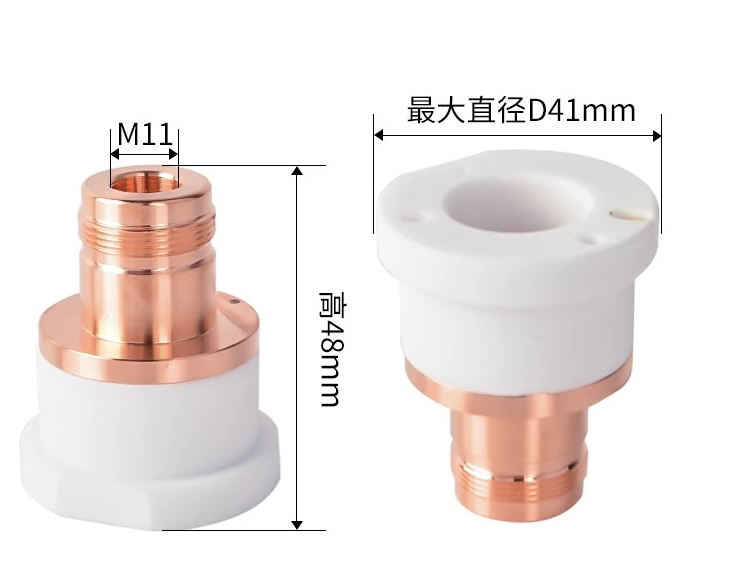 BS12K陶瓷环D41陶瓷体水冷却降温锁紧环 H48.5 M11嘉强水冷陶瓷环