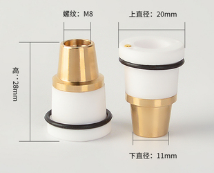 波刺三維陶瓷體D20 一個孔