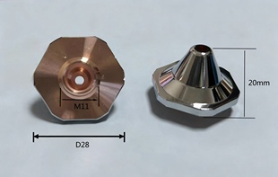 01DP d2.0 H20适用于邦德坡口喷嘴BD28 激光坡口喷嘴D28单层M11