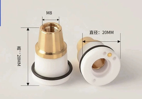 D20陶瓷体三孔 M8 H28