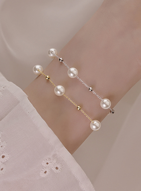 925银施家珍珠手链女2025爆款