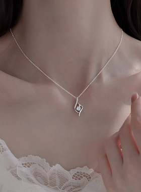 小众爆款999银项链精致时尚气质