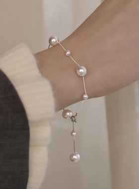 925银曼塔紫珠手链女2025百搭