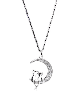 银奥999足银女生可爱气质项链