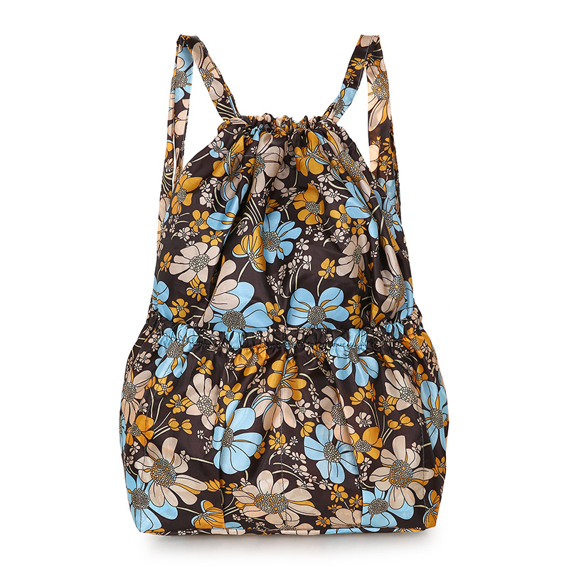 大容量防水背包女抽绳双肩包女