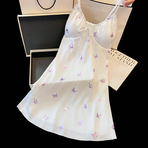 M韩系温柔慵懒风吊带睡裙家居服