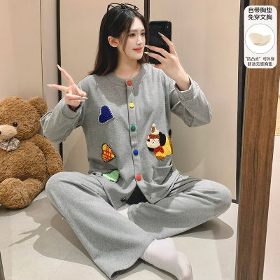 秋冬季新款睡衣女德绒羊绒家居服