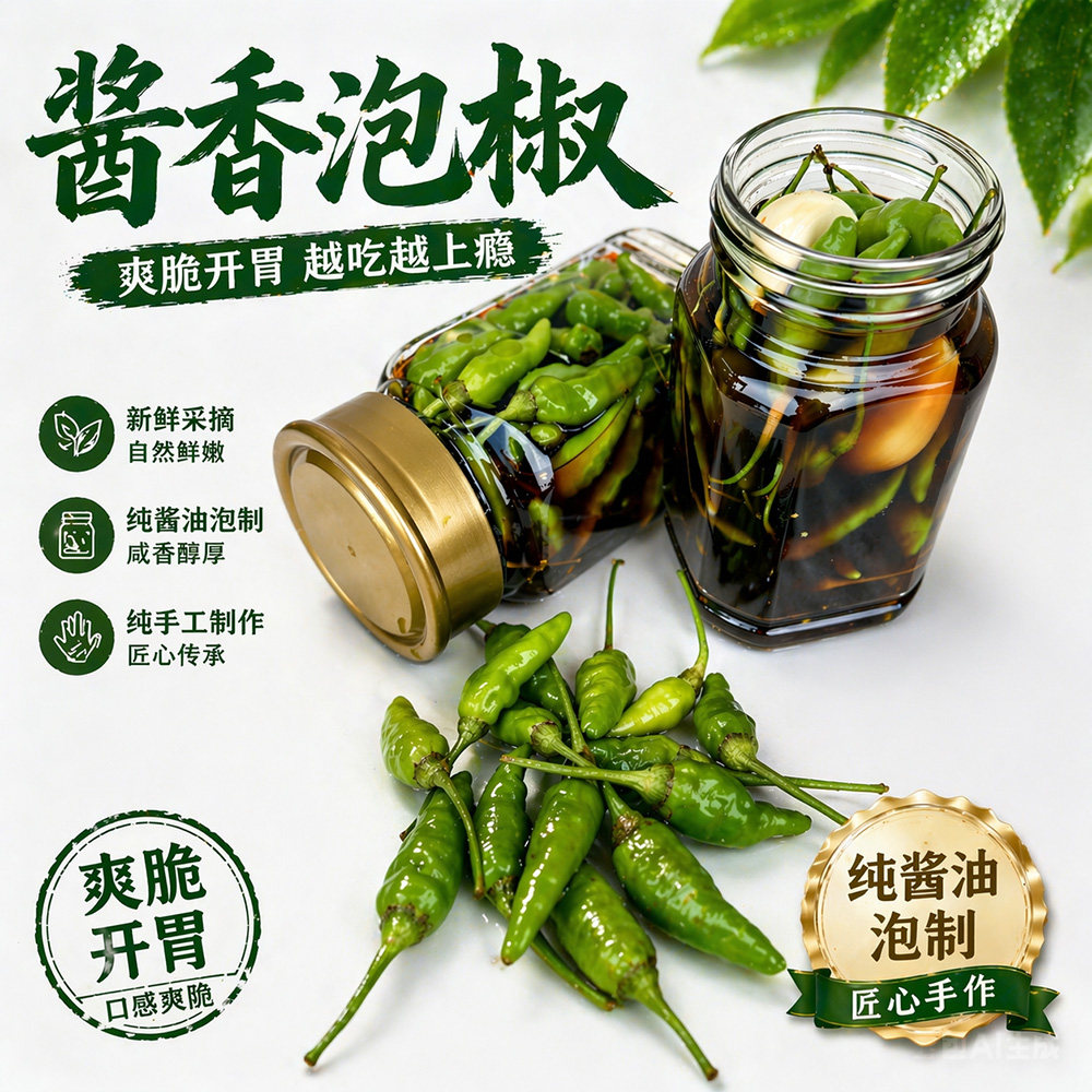 广西特产香辣爽脆泡椒小米椒