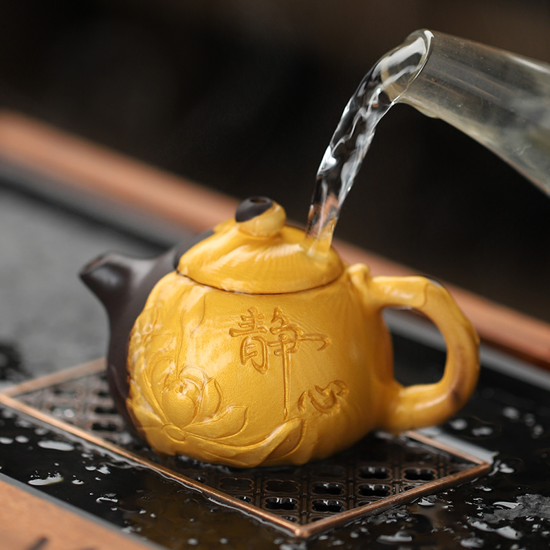 茶宠摆件迷你指尖壶变色