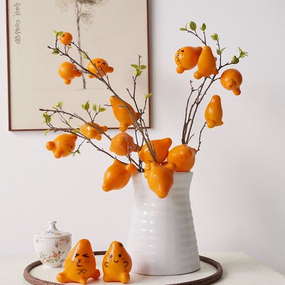 仿真五代同堂果花艺摆件