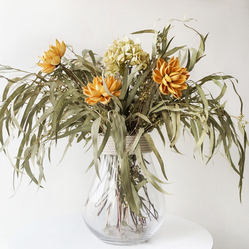 丛林之花 北欧轻奢天然干花花艺套装家居插花套装摆设装饰干花束