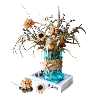 北欧永生花干花花束雏菊洛神果客厅室内餐桌面茶几干花插花装饰花