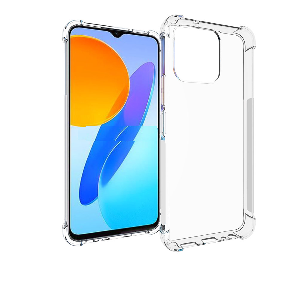 适用Honor X6 4G国外版 VNE-LX1 透明防摔 四角气囊 手机壳 保护壳 畅玩6C X8 5G 手机套 保护套 钢化膜