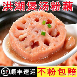 洪湖粉藕煲汤洪湖莲藕新鲜现挖湖北特产炖汤九孔桂花糯米藕顺丰