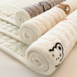 A类抗菌牛奶绒床褥垫保暖