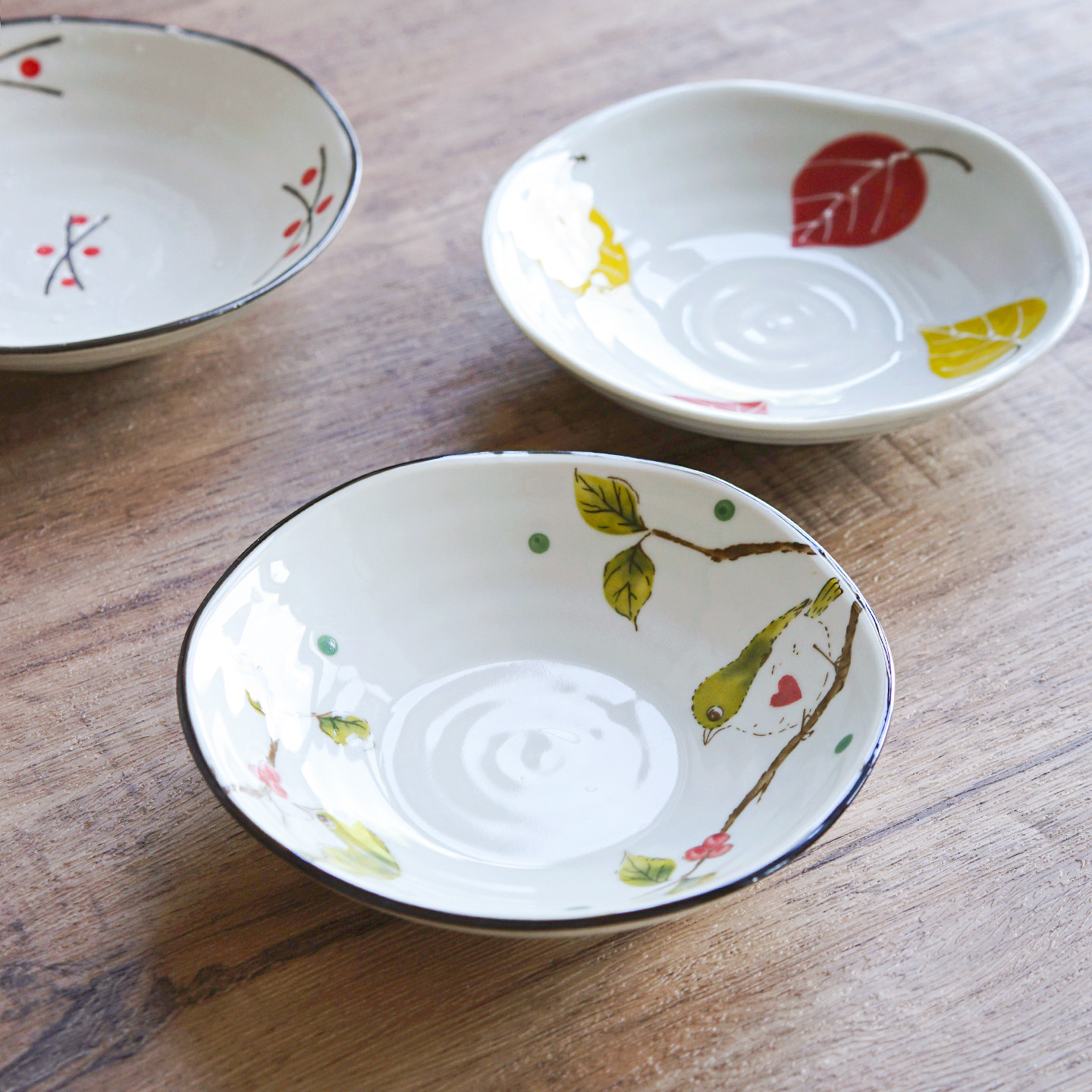 陶瓷小碟子日式清新手绘5.5寸14厘米家用早餐水果点心盘浅盘微瑕,餐饮具,碟,淘宝优惠券,粉丝福利购,淘宝优惠卷