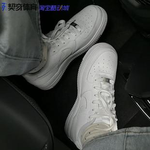 Force 空军一号经典 复古风 Nike 纯白百搭低帮休闲板鞋 Air