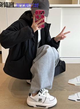 MLB Chunky Liner 舒适百搭低帮男女同款黑白板鞋学长鞋3ASXCBS4N