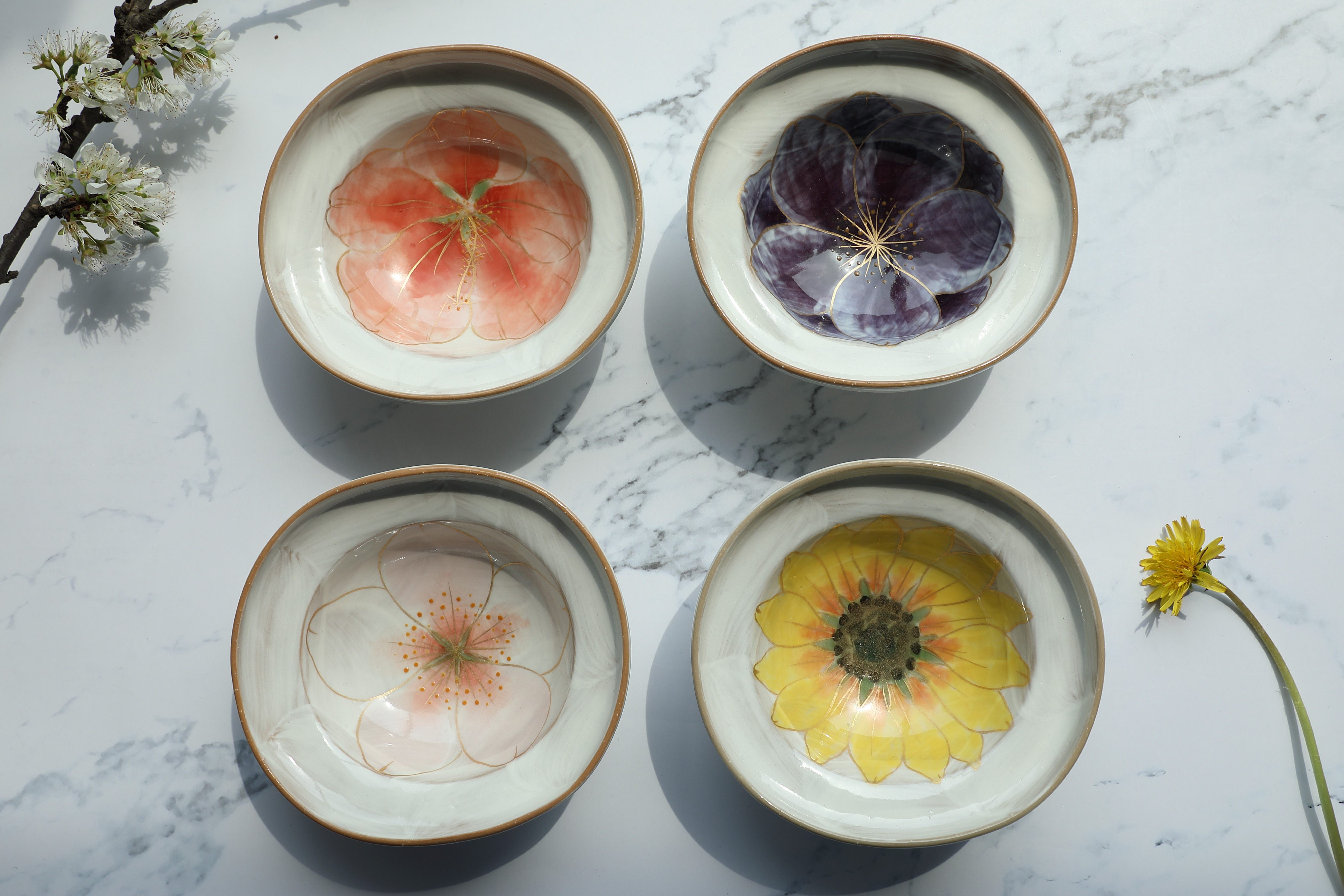 8厘米不规则小钵 日式小碗