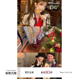 针织衫 短袖 boutique「Valent1no小樱桃」奢牌定制刺绣衔棉外套