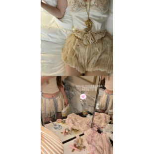 F boutique「本期怒推!!!」Ch1oe定染100人丝+15米蕾丝拼接灯笼裤