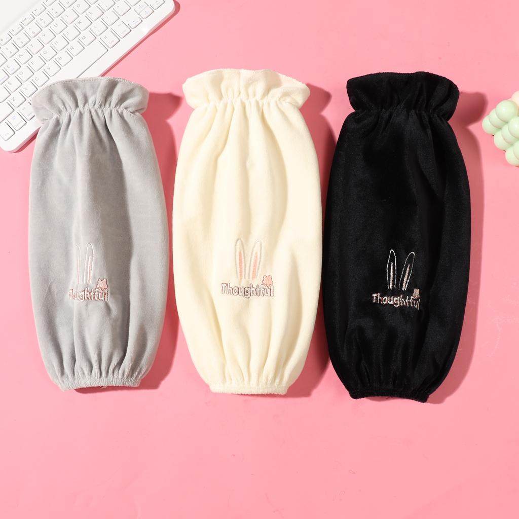 2024新款成人长款袖套女秋冬季学生可爱羽绒服防脏黑白家务手袖头,家庭/个人清洁工具,袖套,淘宝优惠券,粉丝福利购,淘宝优惠卷