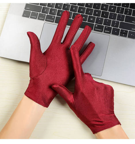 礼仪开车氨纶弹力珠宝广场舞手套