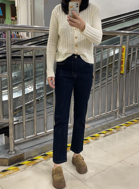直筒烟管裤九分秋季显瘦百搭女裤