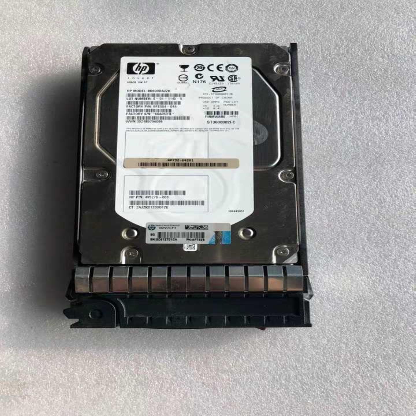 HP 518735-001 AP732A 600G 存储硬盘 10K FC 35 495276-003询价