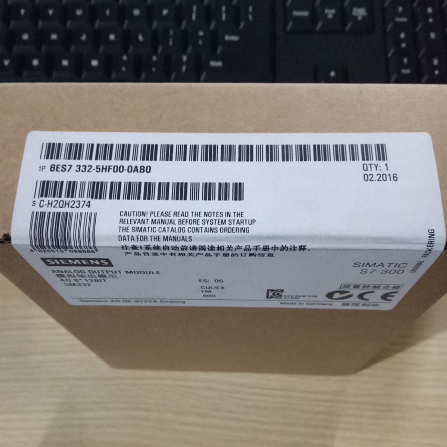 6ES7332-5HF00-0AB0西门子S7-300PLC数字模块6ES7332-5HF00-询价