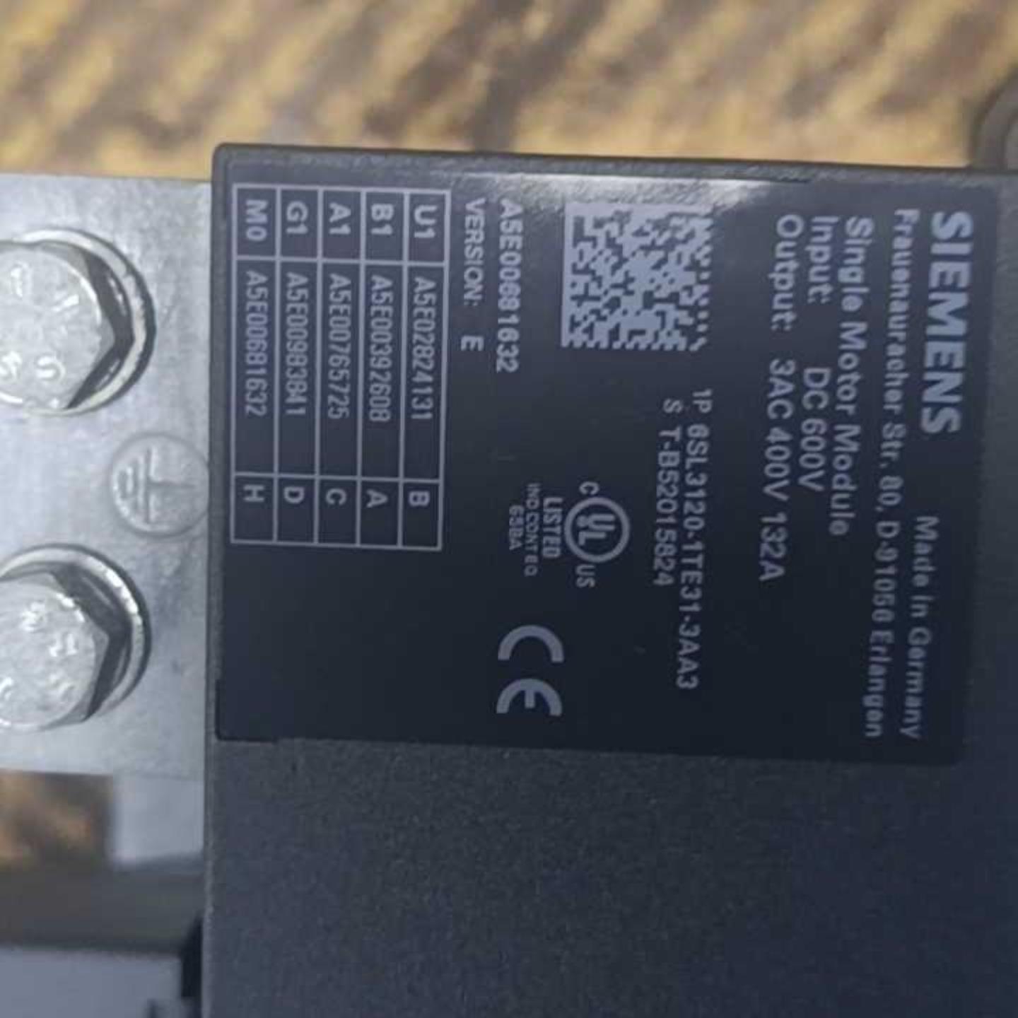 6SL3120-1TE31-3AA3西门子132A驱动器包好询价