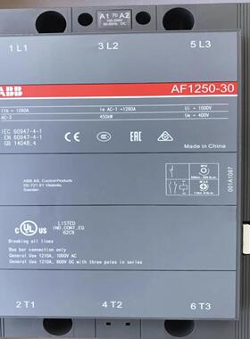 10116718原装ABB正品AF1250-30-11交直流接触器100-250V ACDC询价