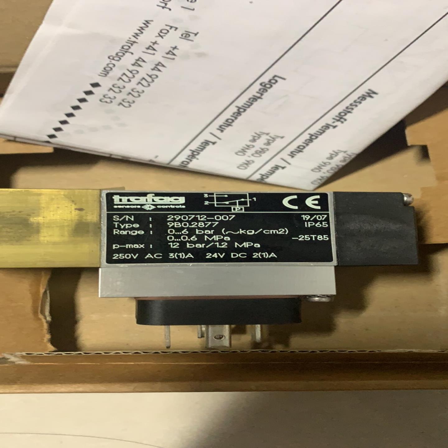 trafag  9B02877 0-6bar 传感器现货议价询价