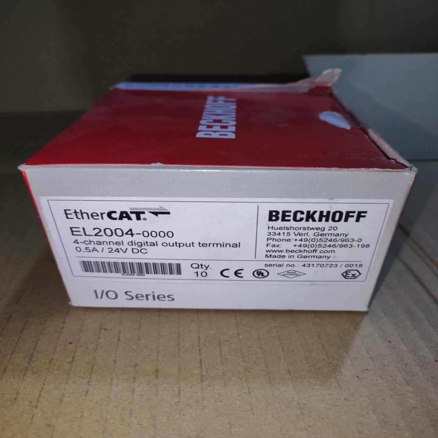倍福BECKHOFF EL2004 数字量模块 全新原装正品现货 议价询价