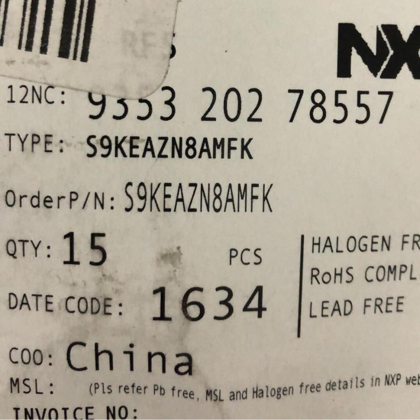 议价NXP S9KEAZN8AMFK15片询价