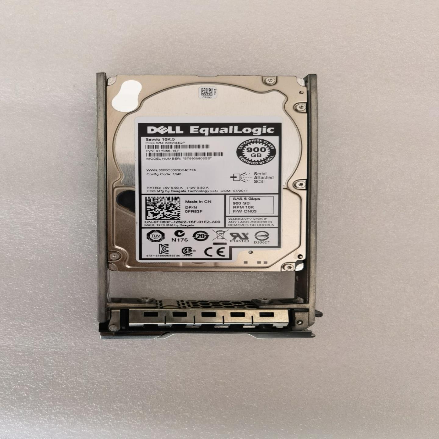 DELL 0GKY31 0FR83F 6Gb 900G 10K 25 SAS EQ 原装存储硬盘询价