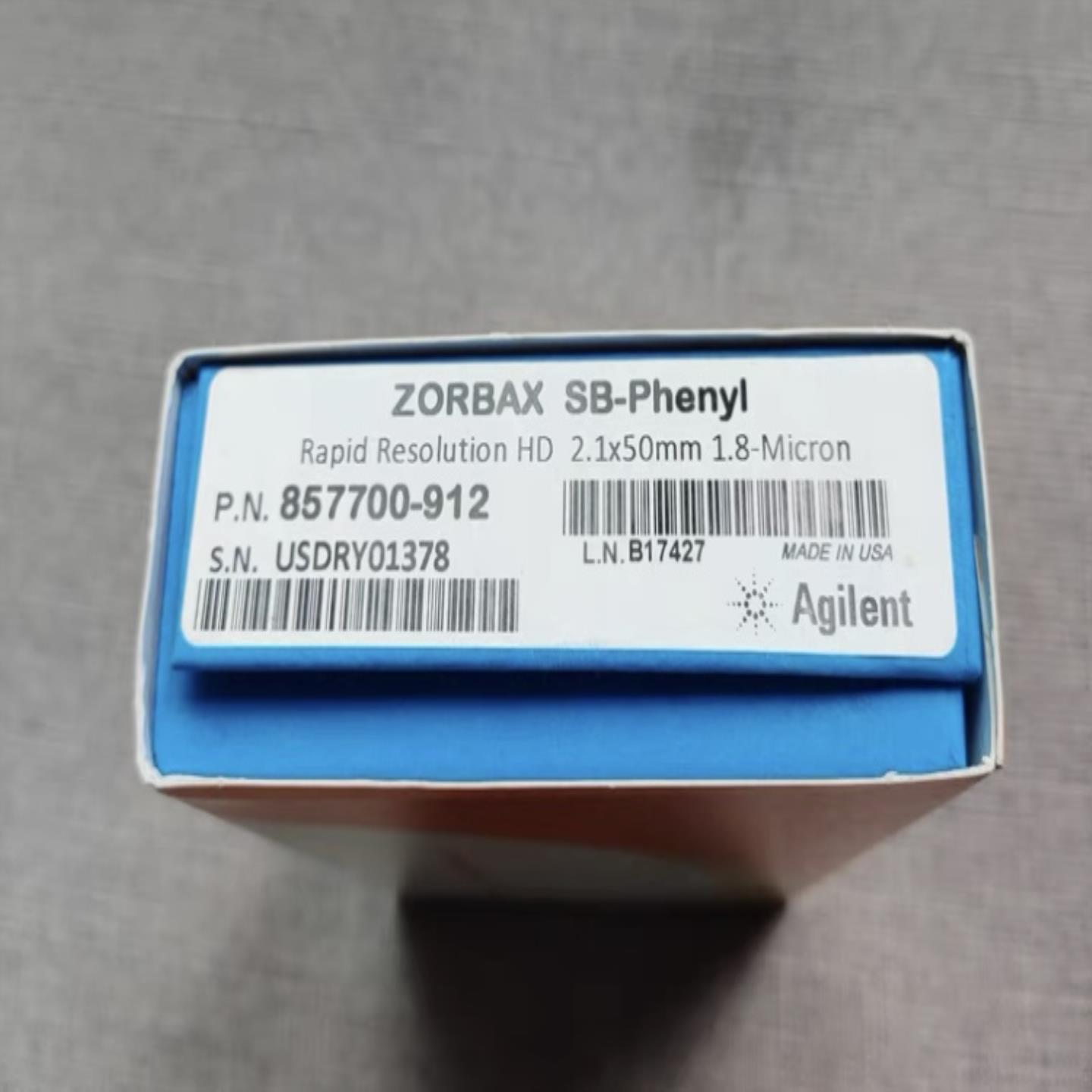 安捷伦超高效色谱柱857700-912ZORBAX SB-Phenyl21×50mm18um询价