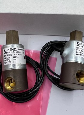 议价原装正品美国KIP INC海宝微型直流220V电磁阀U351162-02询价